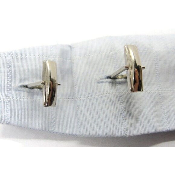 Vintage Sarah Coventry 3D Man & Dog Shepard Boy & Collie Silver Tone Cufflinks - Picture 10 of 11